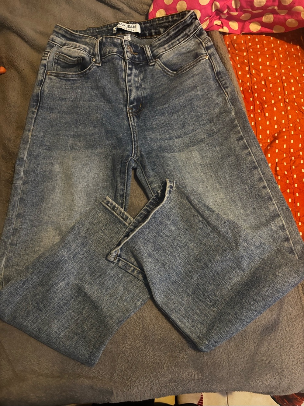 Wax Jean High-Rise Light Blue Straight Leg Jeans